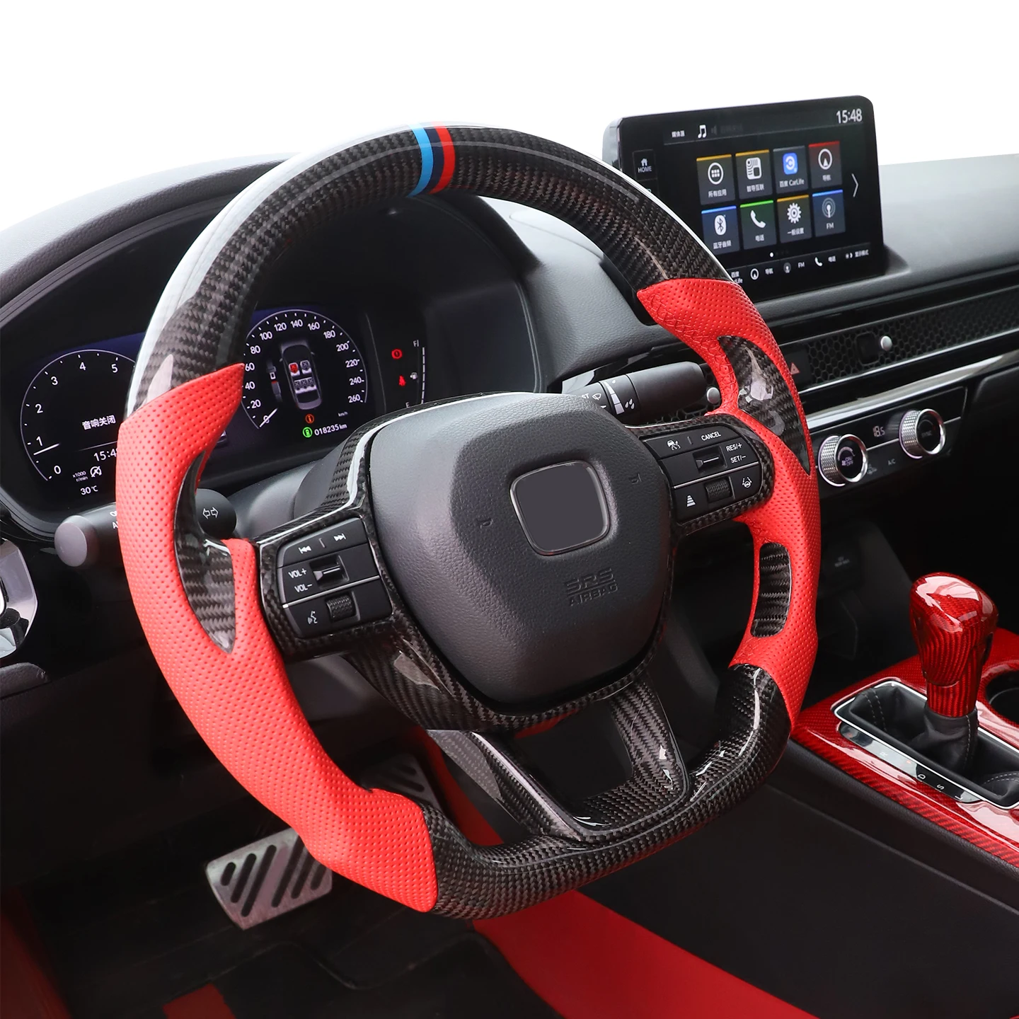 For 11th CIVIC steering wheel personalized carbon fiber steering wheel modification
For 11th CIVIC steering wheel personalized carbon fiber steering wheel modification