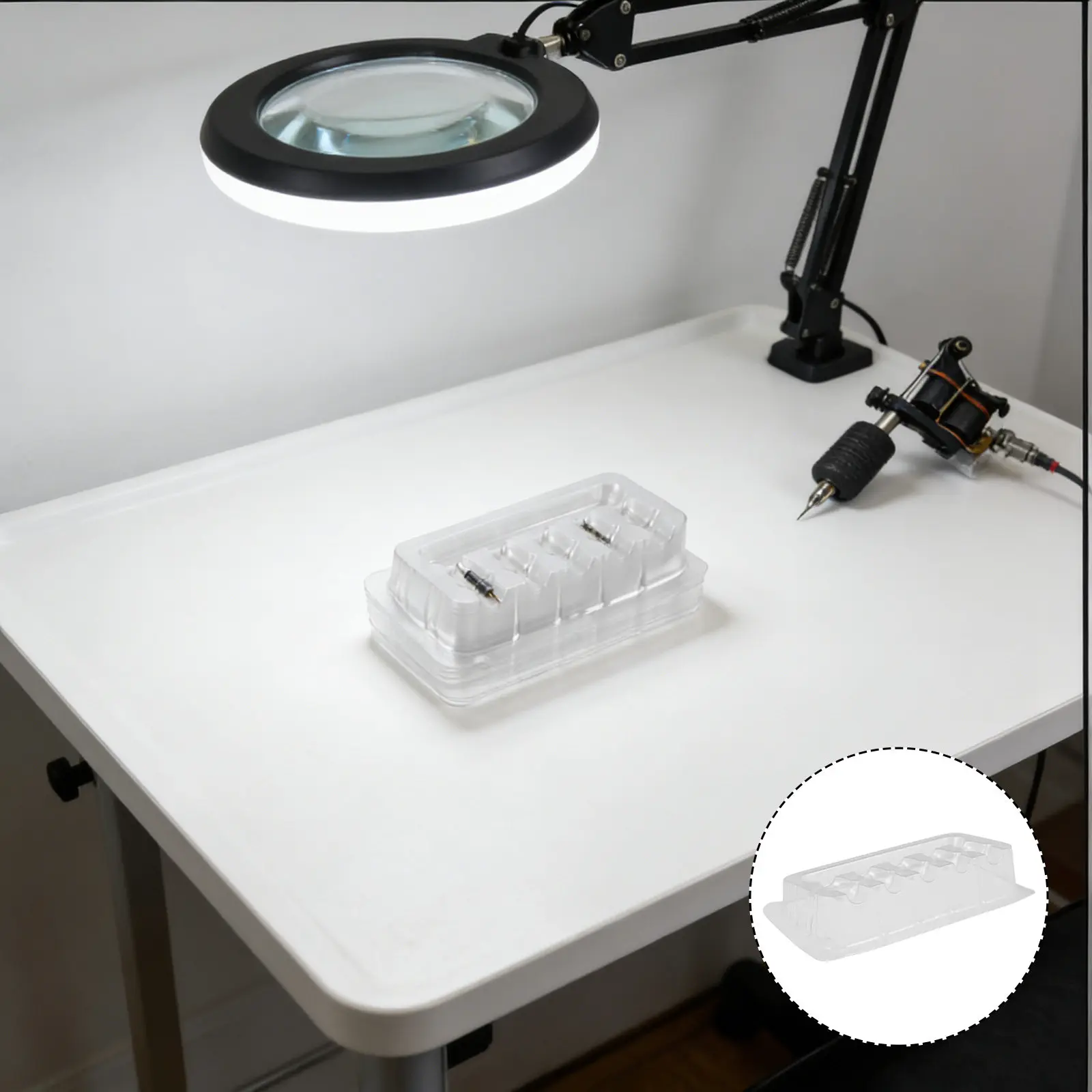 100Pcs Disposable Integrated Needle Pigment Palette Plastic Tattoo Ink Cup Holder Tray Organizer Tray Studio Microblading
100Pcs Disposable Integrated Needle Pigment Palette Plastic Tattoo Ink Cup Holder Tray Organizer Tray Studio Microblading
