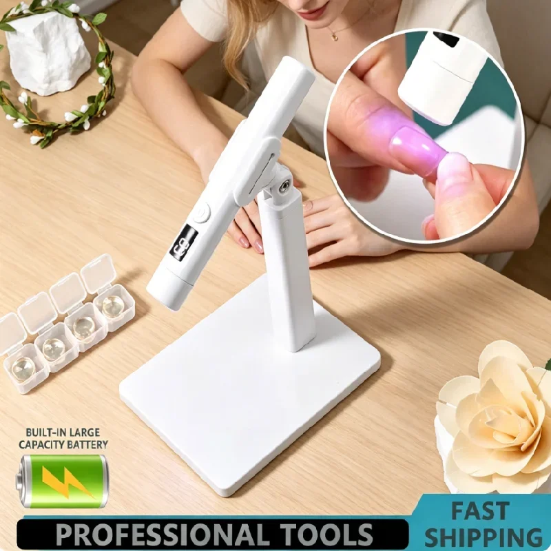 UV Lamp for Nails Art Professional Nail UV LED Lamp Desk With Display Rechargeable Portable Mini Nail Dryer Stand Removable
UV Lamp for Nails Art Professional Nail UV LED Lamp Desk With Display Rechargeable Portable Mini Nail Dryer Stand Removable