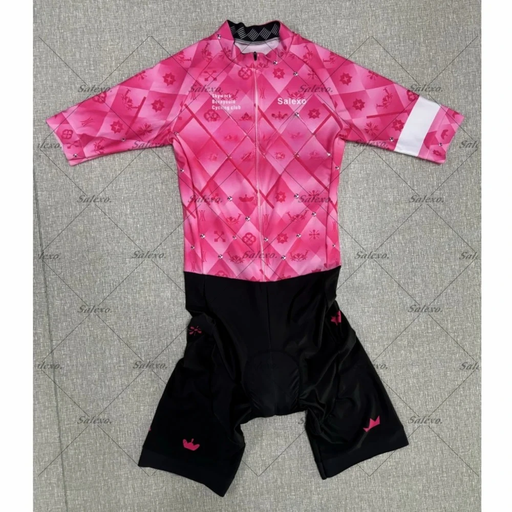 LASER CUT 2026 Pink Skinsuit Cycling Short Sleeved Jumpsuit TEAM Bodysuit SHORT Cycling Jersey Bike Maillot Ropa Ciclismo
LASER CUT 2026 Pink Skinsuit Cycling Short Sleeved Jumpsuit TEAM Bodysuit SHORT Cycling Jersey Bike Maillot Ropa Ciclismo