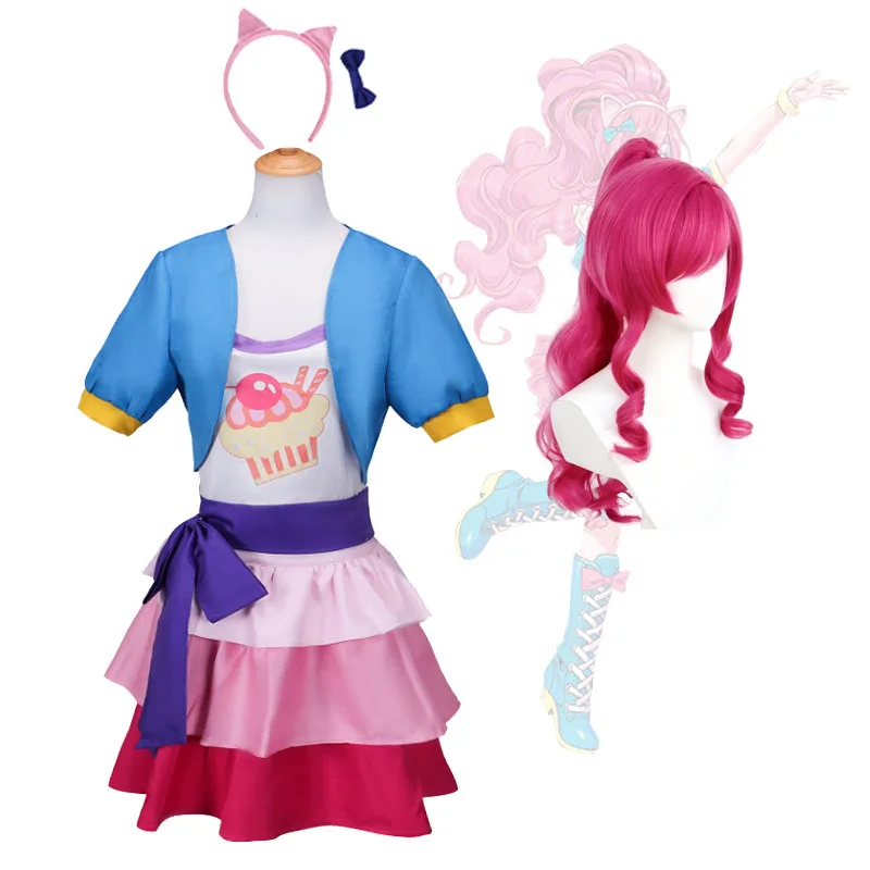 Anime Pinkie Pie Cosplay Costume And Wigs Equestriagirls&EQG Cute Princess Dress Adult Size Carnival Party Women's Clothing
Anime Pinkie Pie Cosplay Costume And Wigs Equestriagirls&EQG Cute Princess Dress Adult Size Carnival Party Women's Clothing