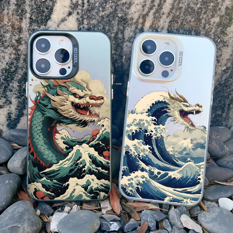 The Great Wave Anime Dragon Phone Case for iPhone 15 16 Pro Max Case Coque 14 Plus 13 12 Mini 11 Pro Max Laser Shockproof Covers
The Great Wave Anime Dragon Phone Case for iPhone 15 16 Pro Max Case Coque 14 Plus 13 12 Mini 11 Pro Max Laser Shockproof Covers