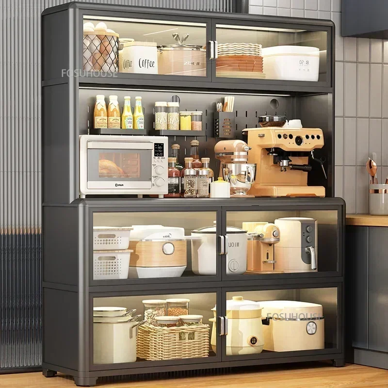 Multi-layer Microwave Ovens Pots Storage shelf Home Multi-functional Storage Cabinets Floor-standing Kitchen Cabinets Sideboard
Multi-layer Microwave Ovens Pots Storage shelf Home Multi-functional Storage Cabinets Floor-standing Kitchen Cabinets Sideboard