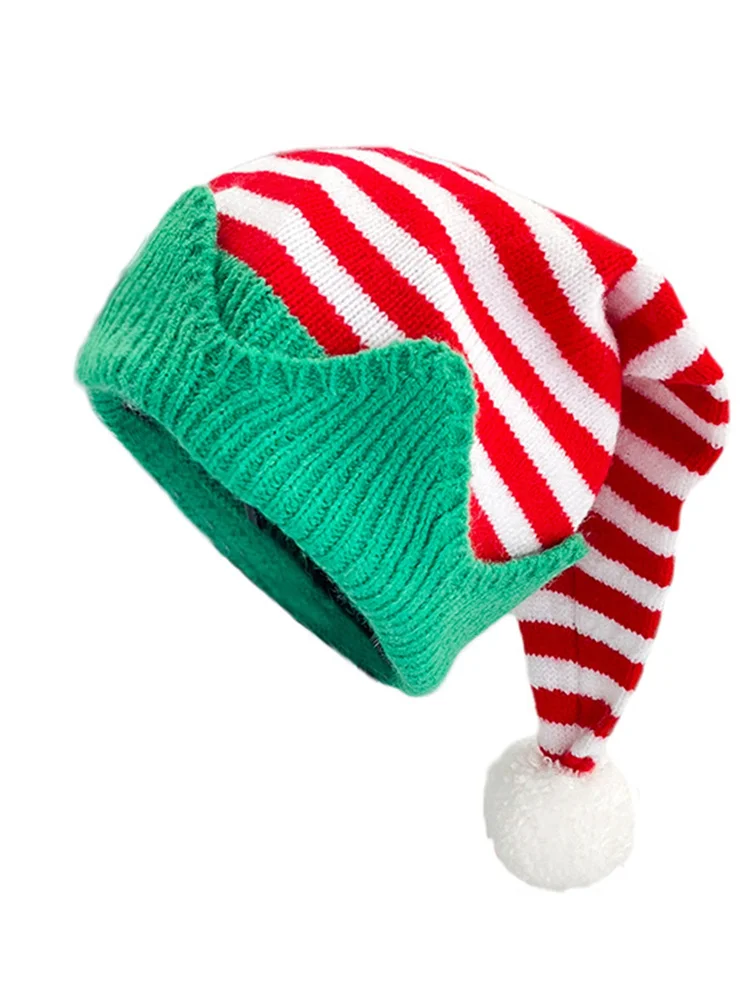 CHRONSTYLE Christmas Knitted Hats for Kids Adults Striped Print Hat Christmas Beanies Hat Winter Cap for Christmas Holiday Party
CHRONSTYLE Christmas Knitted Hats for Kids Adults Striped Print Hat Christmas Beanies Hat Winter Cap for Christmas Holiday Party