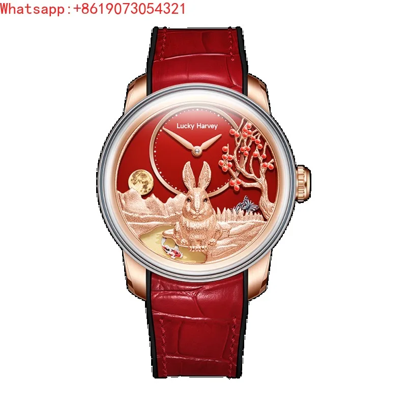 The Great Qin Empire LUCKY HARVEY Craft Master Series Red Rabbit Moving Couple Automatic Mechanical Watch
The Great Qin Empire LUCKY HARVEY Craft Master Series Red Rabbit Moving Couple Automatic Mechanical Watch