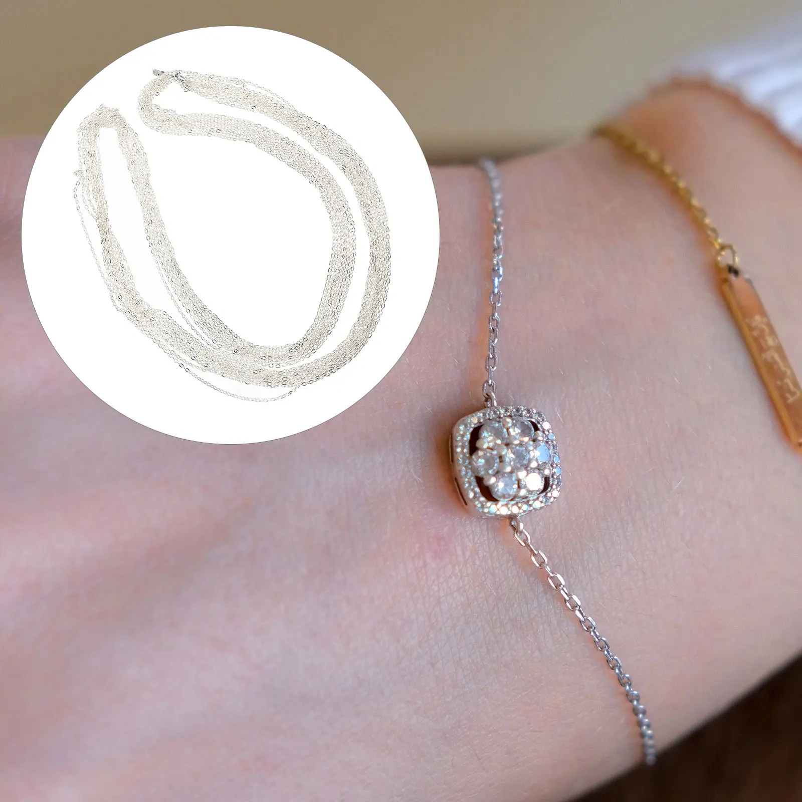 Jewelry Chains for DIY Accessories 2 Bags Necklace Making Supplies Thin Chains Long Suitable for Men Women Crafts Smooth
Jewelry Chains for DIY Accessories 2 Bags Necklace Making Supplies Thin Chains Long Suitable for Men Women Crafts Smooth