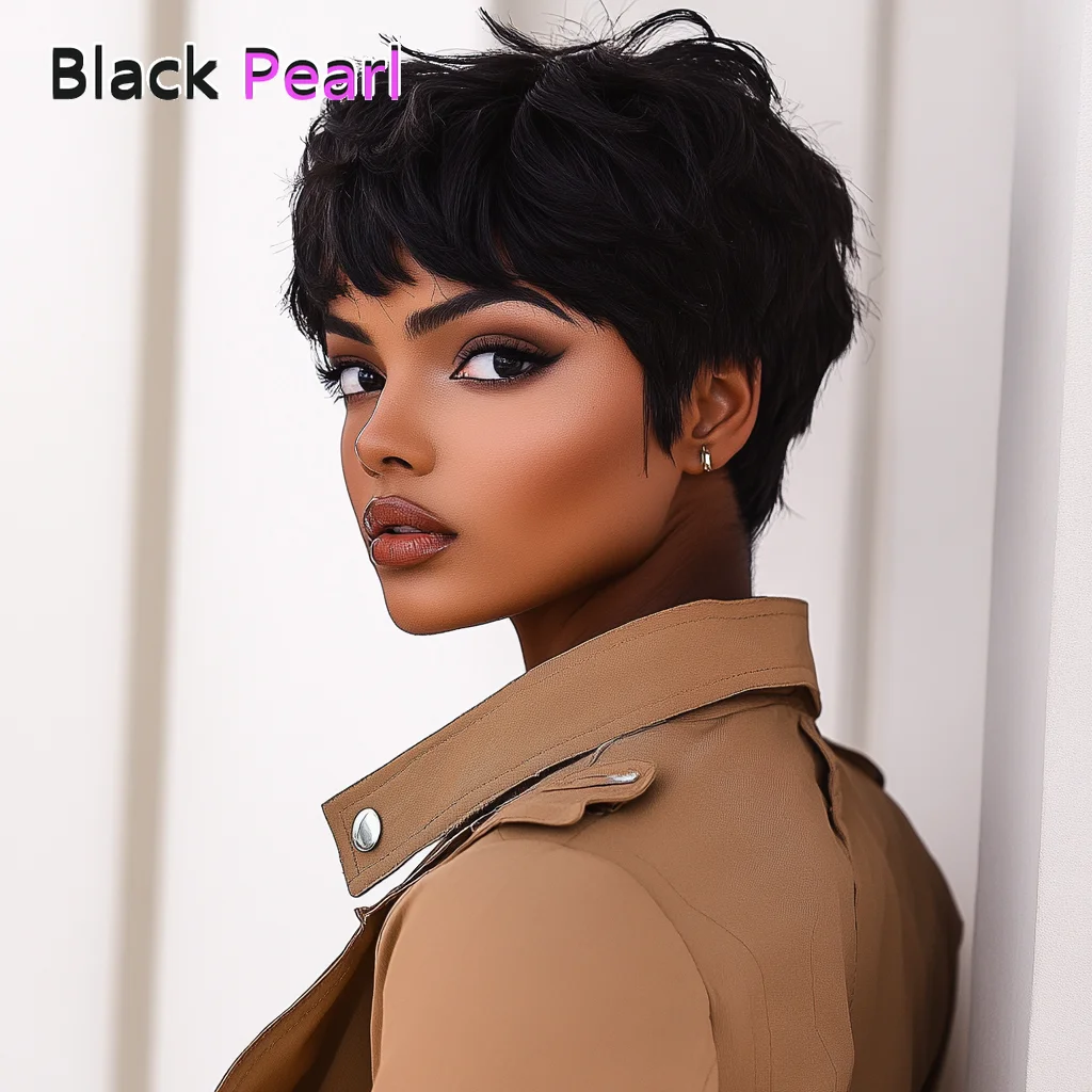 Short Pixie Cut Wig With Bangs Glueless Brazilian Remy Hair Wigs For Women Pelucas De Cabello 100 Humano Perruque Naturel Femme
Short Pixie Cut Wig With Bangs Glueless Brazilian Remy Hair Wigs For Women Pelucas De Cabello 100 Humano Perruque Naturel Femme