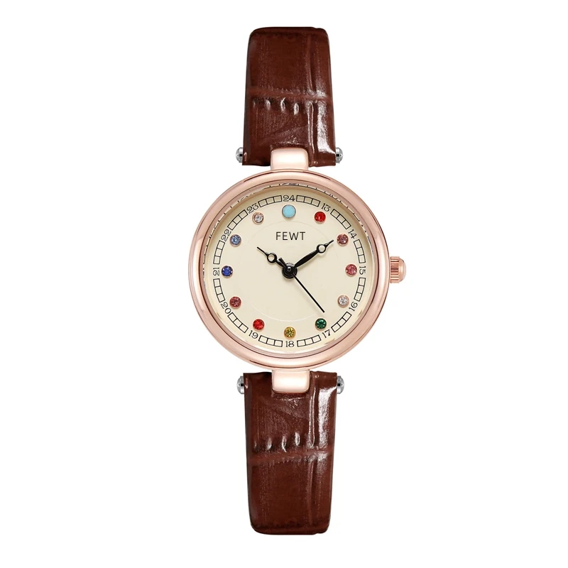 Colorful diamond watch women's literary and retro high-end temperament medieval watch
Colorful diamond watch women's literary and retro high-end temperament medieval watch