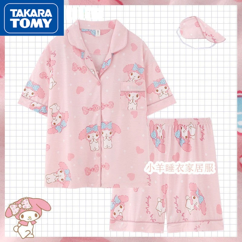 TAKARA TOMY Hello Kitty Summer Girls Cotton Breathable Cartoon Printing Two-piece Pajamas Student Loose Casual Home Clothes
TAKARA TOMY Hello Kitty Summer Girls Cotton Breathable Cartoon Printing Two-piece Pajamas Student Loose Casual Home Clothes