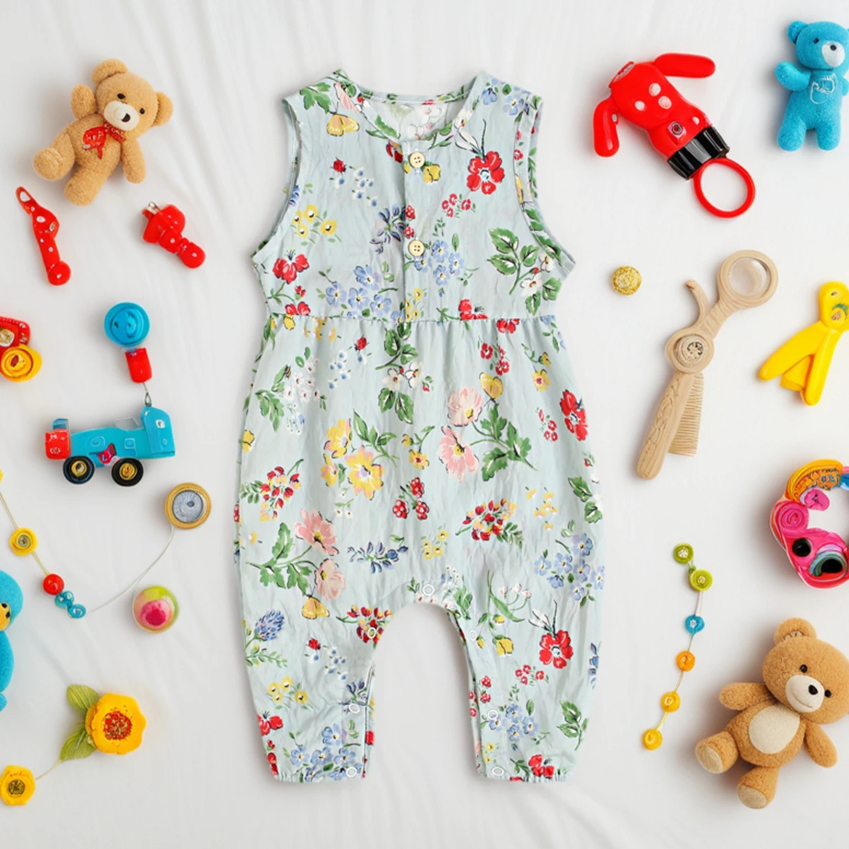 Baby Girls Summer Flower Rompers Sleeveless Toddler Jumpsuits Print Clothing
Baby Girls Summer Flower Rompers Sleeveless Toddler Jumpsuits Print Clothing