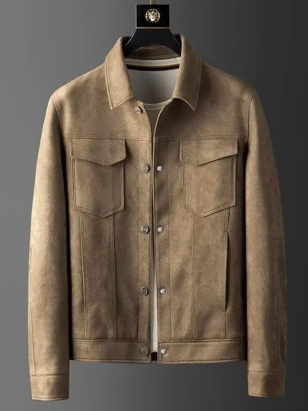 Men's Casual Suede Jaet Elastic Light Mature Workwear Outerwear Autumn Faion Loose Fit Non-Padded Color
Men's Casual Suede Jaet Elastic Light Mature Workwear Outerwear Autumn Faion Loose Fit Non-Padded Color