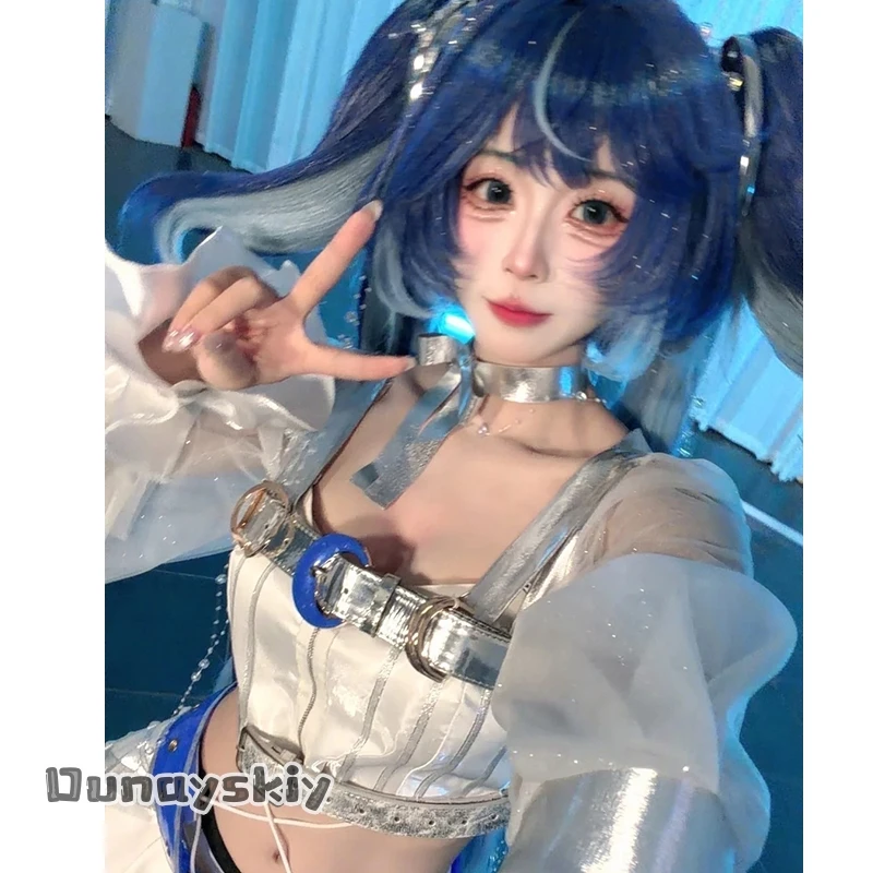 CR6.24*Anime Game Wuthering Waves Idol Groups Solar5 Cosplay Iuno Idol Stage Uniform White Dress Y2K Jirai Kei Lolita Halloween
CR6.24*Anime Game Wuthering Waves Idol Groups Solar5 Cosplay Iuno Idol Stage Uniform White Dress Y2K Jirai Kei Lolita Halloween