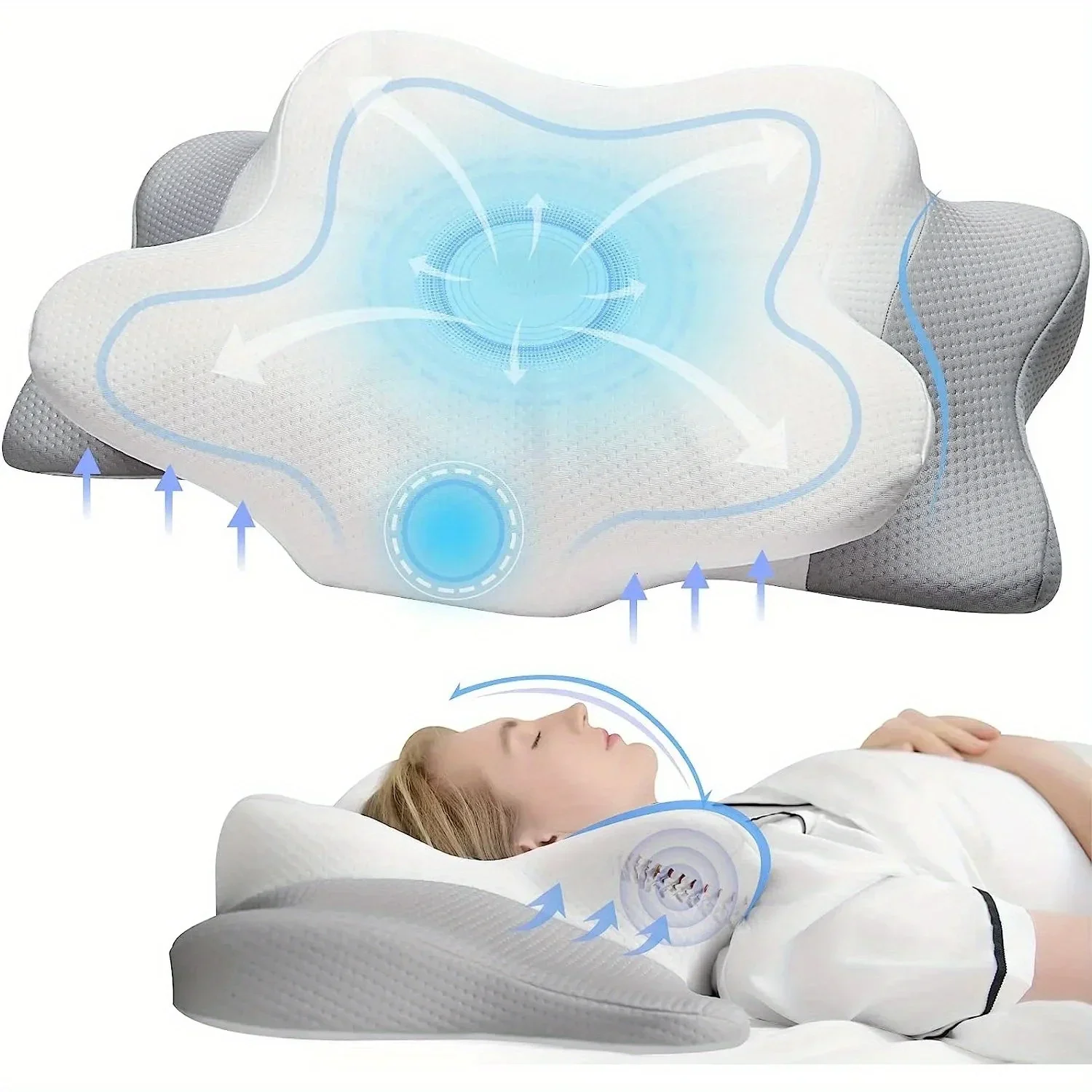 1pc Cervical Pillow Odorless Orthopedic Pillow for Neck and Shoulder Pain Memory Foam Neck Pillow Ergonomic Sleeping Home Gift
1pc Cervical Pillow Odorless Orthopedic Pillow for Neck and Shoulder Pain Memory Foam Neck Pillow Ergonomic Sleeping Home Gift