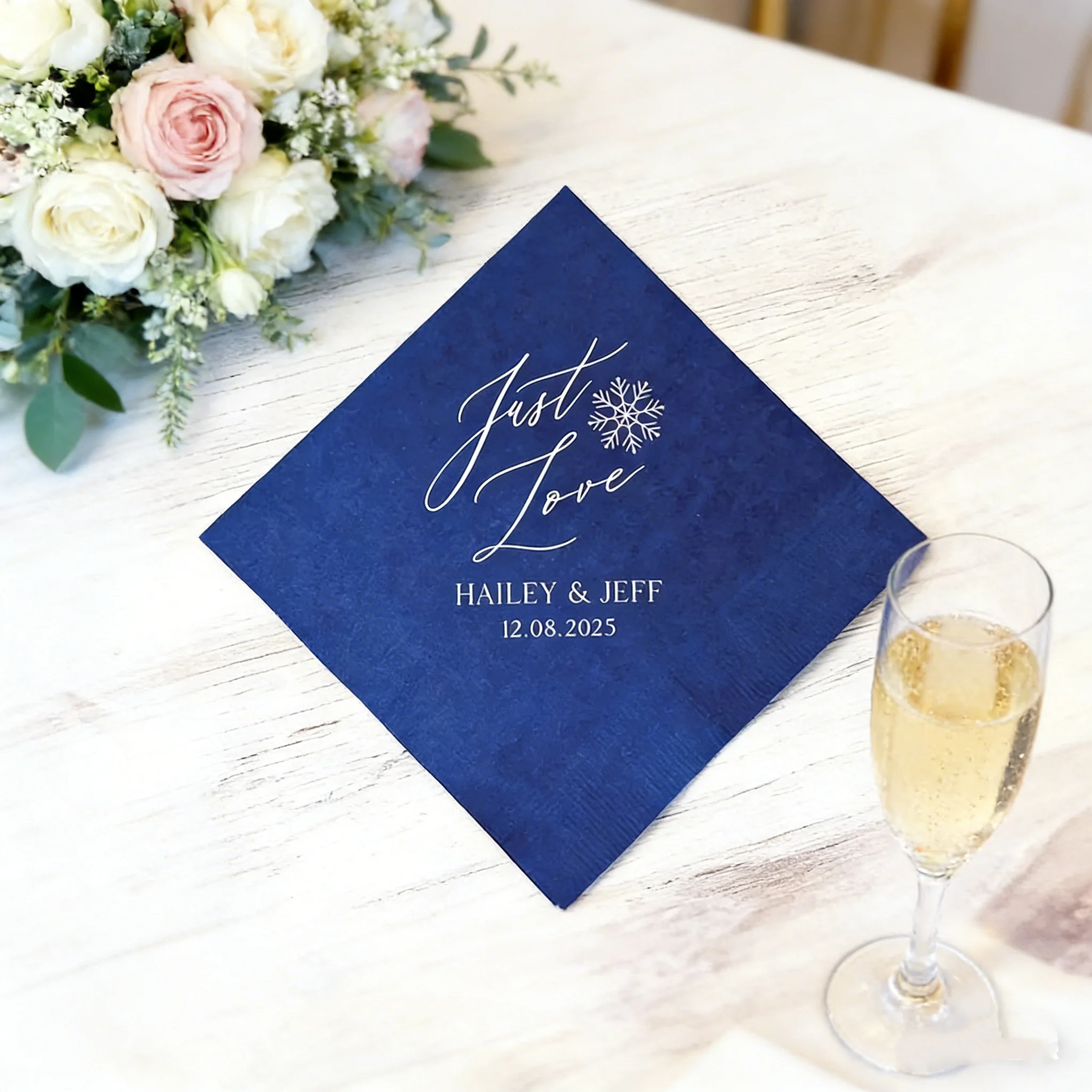 50pcs Custom Foil Printed Wedding Napkins Personalized Designs for Engagement Rehearsal Dinner Party Table Decor
50pcs Custom Foil Printed Wedding Napkins Personalized Designs for Engagement Rehearsal Dinner Party Table Decor