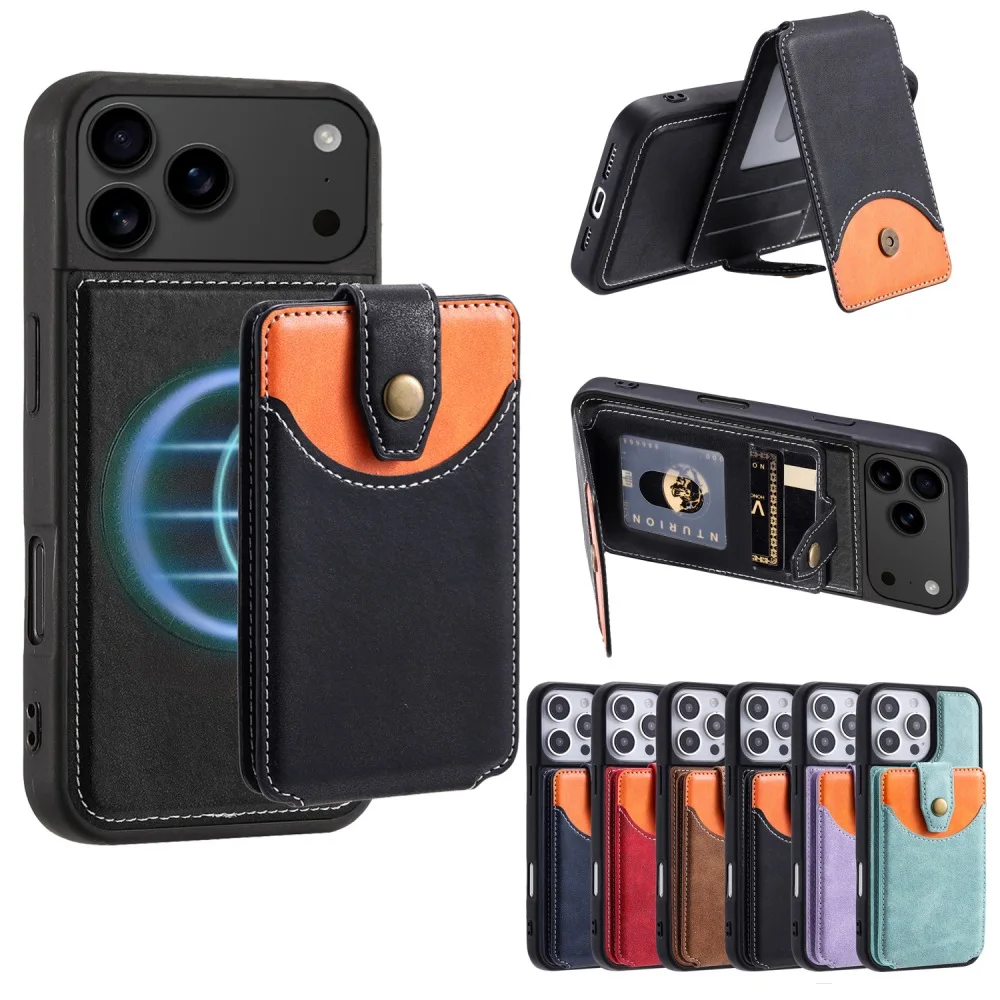 Retro PU Leather Phone Cover for iPhone Air 17 16e 15 14 Plus 13 12 Pro Max with Back Magnetic Flip Wallet Cards Case
Retro PU Leather Phone Cover for iPhone Air 17 16e 15 14 Plus 13 12 Pro Max with Back Magnetic Flip Wallet Cards Case