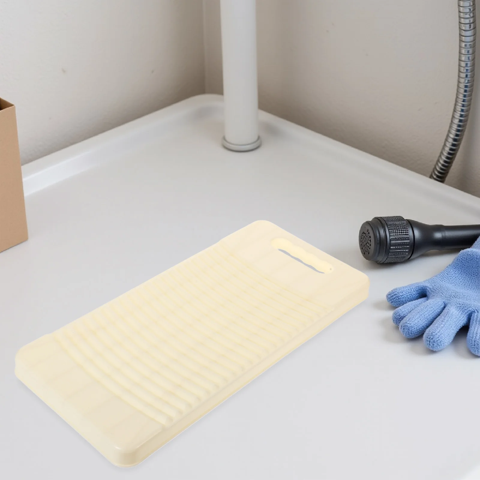 Plastic Washboard 40.3x18.3cm Household Laundry Scrub Board for Manual Clothes Washing Travel Use Washboard
Plastic Washboard 40.3x18.3cm Household Laundry Scrub Board for Manual Clothes Washing Travel Use Washboard