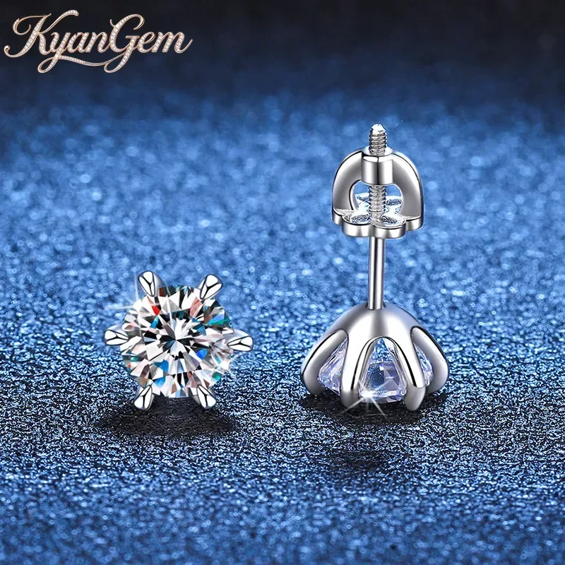 Серьги-гвоздики KyanGem из платины PT950 с муассанитом, инкрустированные золотом 18 карат, в форме снежинок и цветков сливы, с изогнутыми шестью крапанами
Серьги-гвоздики KyanGem из платины PT950 с муассанитом, инкрустированные золотом 18 карат, в форме снежинок и цветков сливы, с изогнутыми шестью крапанами