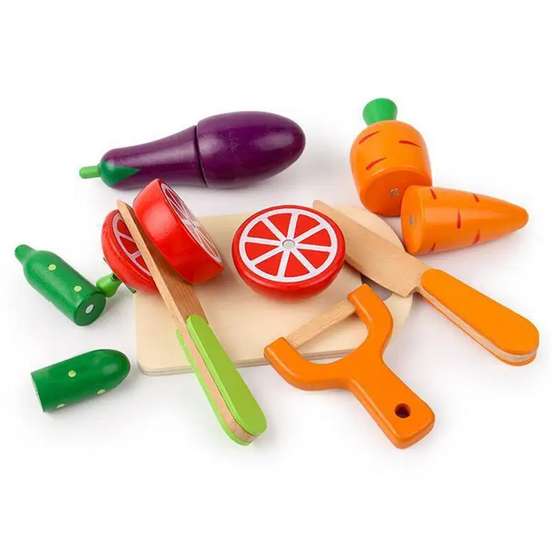Play Food Set For Kids 8pcs Food Set With Cutting Board Water-based Paint Wooden Fruits And Vegetables Magnet Connection
Play Food Set For Kids 8pcs Food Set With Cutting Board Water-based Paint Wooden Fruits And Vegetables Magnet Connection