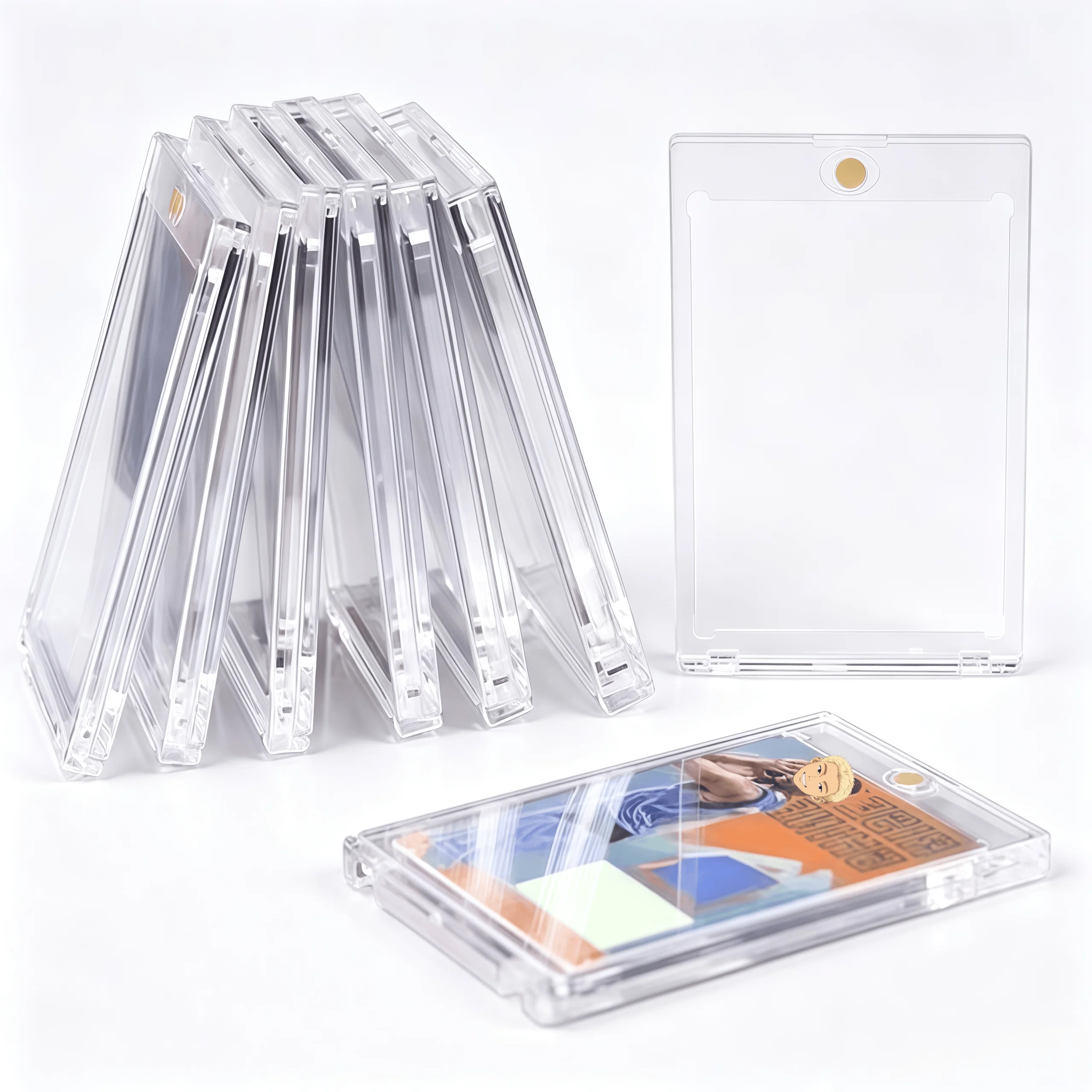 35pt Strong Magnetic Card Brick Clear Card Sleeve Sports Star Pokemon Cards Acrylic Display Stand Trading Card Protector Sleeve
35pt Strong Magnetic Card Brick Clear Card Sleeve Sports Star Pokemon Cards Acrylic Display Stand Trading Card Protector Sleeve