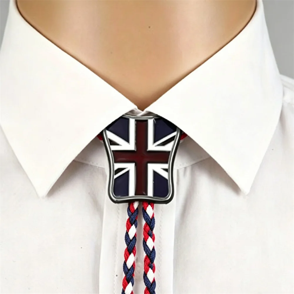 Flag Polo tie men's western cowboy style metal collar rope fashionable decoration item
Flag Polo tie men's western cowboy style metal collar rope fashionable decoration item