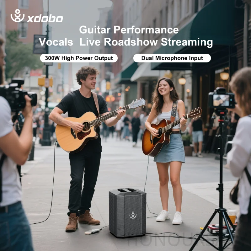 Xdobo 300W BT Speaker with 2 Mics for Mobile DJs and Small Venues Rehearsals and Events Enjoy Guitar Performance 2-Channel Mixer
Xdobo 300W BT Speaker with 2 Mics for Mobile DJs and Small Venues Rehearsals and Events Enjoy Guitar Performance 2-Channel Mixer