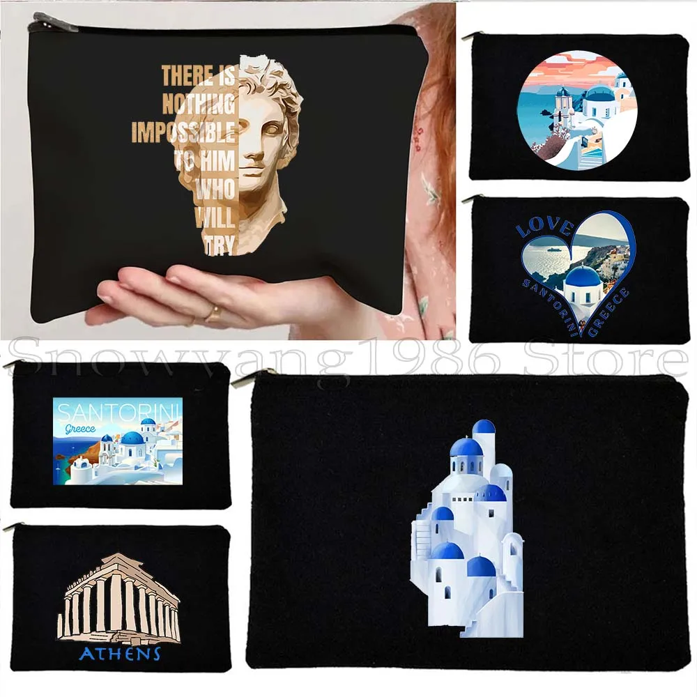 Capital Athens Greece Santorini Oia Island Greek Evil Eye Love Heart Canvas Cosmetic Makeup Toilet Bag Pencil Case Zipper Pouch
Capital Athens Greece Santorini Oia Island Greek Evil Eye Love Heart Canvas Cosmetic Makeup Toilet Bag Pencil Case Zipper Pouch