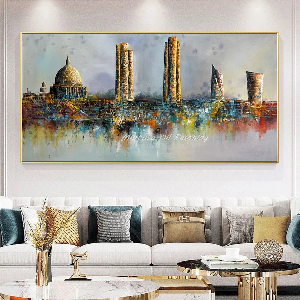 Mintura,Handpainted Architectural Oil Paintings on Canvas,Modern Home Decoration,City Landscape Posters,Wall Art Picture,Artwork
Mintura,Handpainted Architectural Oil Paintings on Canvas,Modern Home Decoration,City Landscape Posters,Wall Art Picture,Artwork