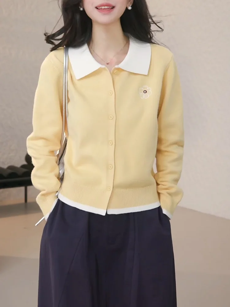 Yellow Long Sve Sweater Women's Faionable Knitted Top White Enhancing Autumn New Arrival plus Size Versatile Camere
Yellow Long Sve Sweater Women's Faionable Knitted Top White Enhancing Autumn New Arrival plus Size Versatile Camere