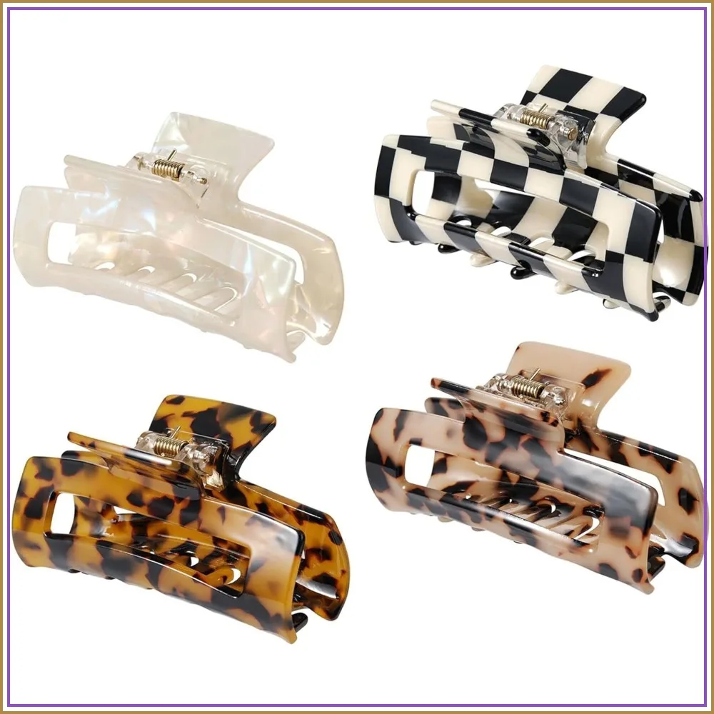 4Pcs Acetate Hair Claw Clips, French Butterfly Jaw Clips, Mermaid Crab Hairpin, Stylish Hair Accessories for Women
4Pcs Acetate Hair Claw Clips, French Butterfly Jaw Clips, Mermaid Crab Hairpin, Stylish Hair Accessories for Women