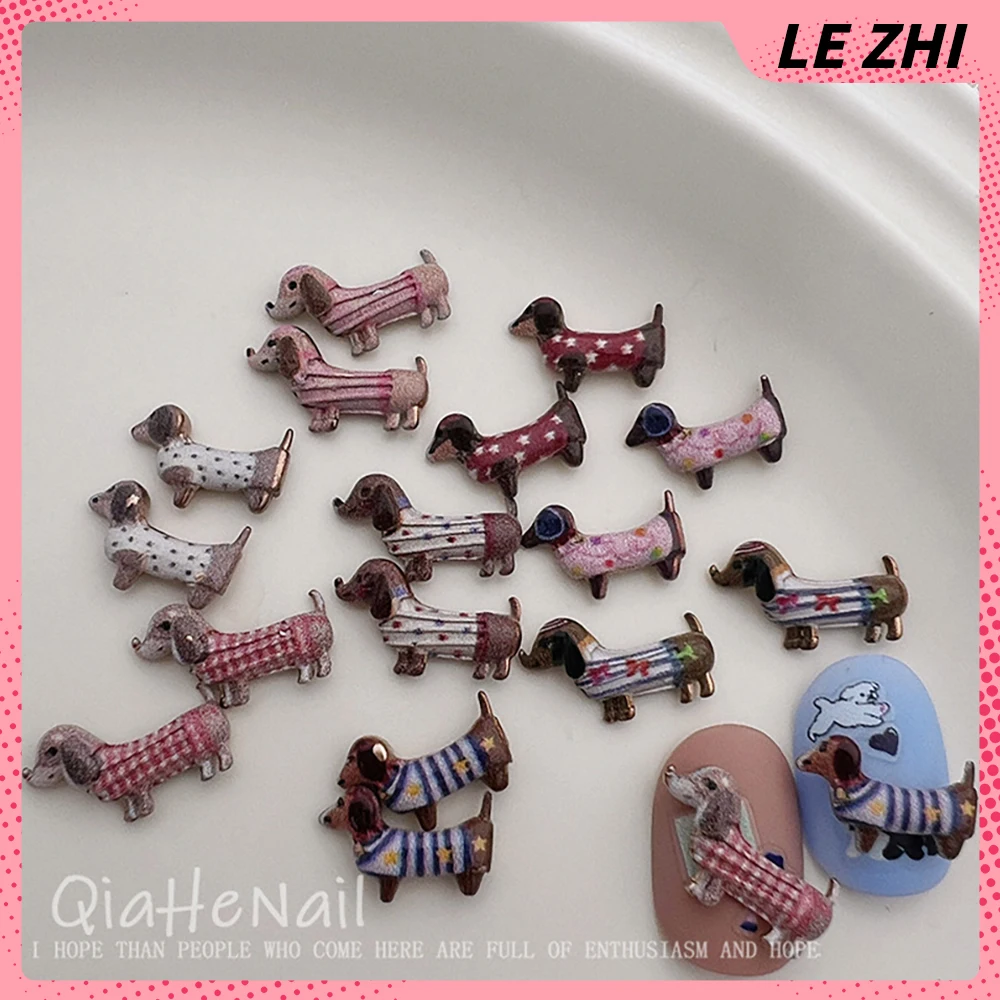 20Pcs Cartoon Cute Creative Fun Spots Dachshund Dog Nail Art Decoreation Stripes Five-Pointed Star Bowknot Diy Manicure Supplies 
20Pcs Cartoon Cute Creative Fun Spots Dachshund Dog Nail Art Decoreation Stripes Five-Pointed Star Bowknot Diy Manicure Supplies