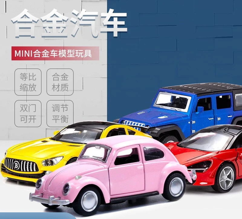 1:36 Scale Diecast Alloy Assorted Car Model with Open Doors & Pull-Back Mechanism Collectible Gift for Car Enthusiasts
1:36 Scale Diecast Alloy Assorted Car Model with Open Doors & Pull-Back Mechanism Collectible Gift for Car Enthusiasts