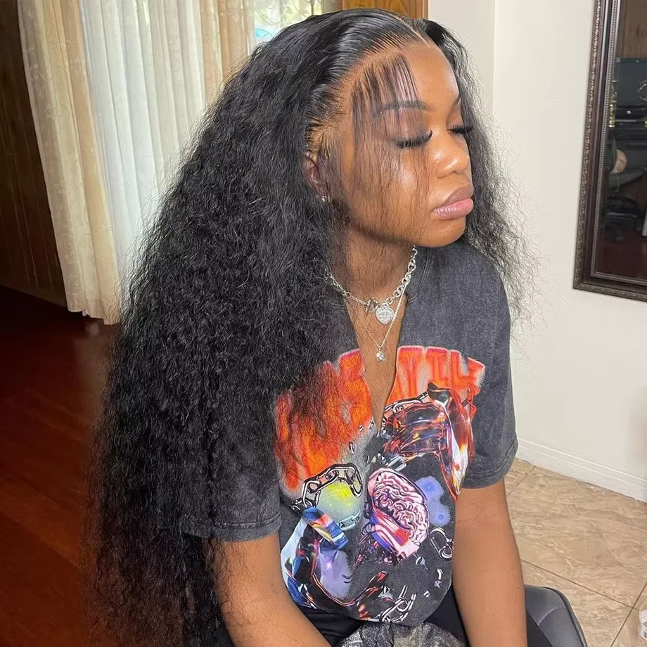Deep Wave Human Hair 13x4 13x6 HD Lace Front Wig 7x6 Lace Pre Plucked Wig For Women 40 46 Inches Brazilian Remy Natural Color Hair Wig
Deep Wave Human Hair 13x4 13x6 HD Lace Front Wig 7x6 Lace Pre Plucked Wig For Women 40 46 Inches Brazilian Remy Natural Color Hair Wig