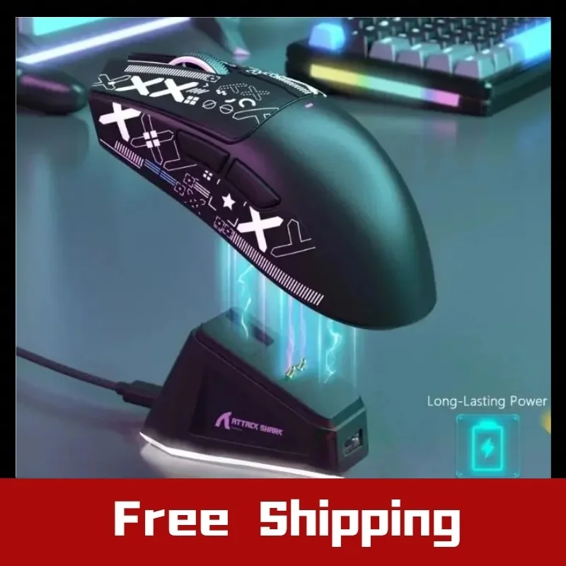 ATTACK SHARK X11 Wireless Gaming Mouse Charging Dock PixArt PAW3311 Gaming Sensor BT/2.4G Wireless/Wired Gift Anti-slip Sticker
ATTACK SHARK X11 Wireless Gaming Mouse Charging Dock PixArt PAW3311 Gaming Sensor BT/2.4G Wireless/Wired Gift Anti-slip Sticker