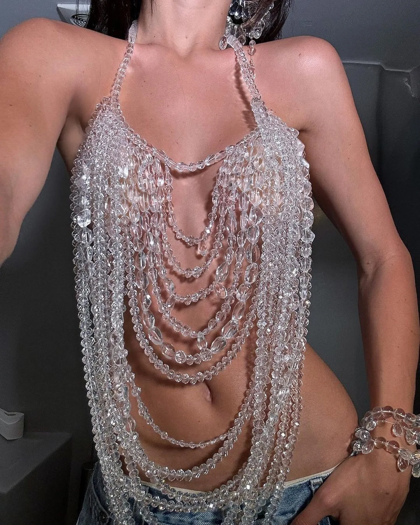 Body Jewelry Totally Hand-made Sexy Bra Chain Multilayer Body Chain Beach Holiday Music Festival Party Night Club Body Ornaments
Body Jewelry Totally Hand-made Sexy Bra Chain Multilayer Body Chain Beach Holiday Music Festival Party Night Club Body Ornaments