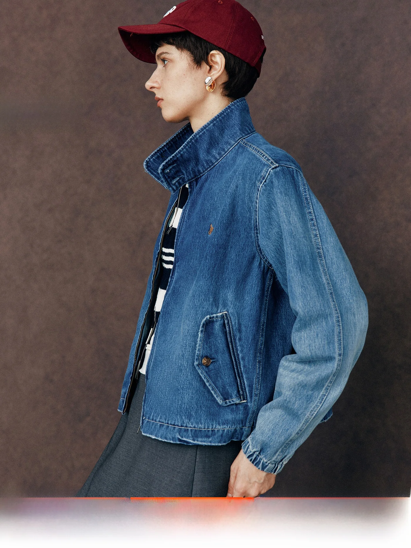 Classic High Count Brushed Cotton Zipper Collar Embroidered Denim Jacket Women's Casual Straight Leg Cotton Jacket Coat
Classic High Count Brushed Cotton Zipper Collar Embroidered Denim Jacket Women's Casual Straight Leg Cotton Jacket Coat