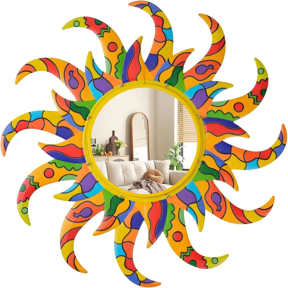 Colorul Sun Wall MirrBedroom Room and Home Decor,25 inch Metal e Mirror Espejos Decorativos de Pared Sala Dormitorio,ern Minimal
Colorul Sun Wall MirrBedroom Room and Home Decor,25 inch Metal e Mirror Espejos Decorativos de Pared Sala Dormitorio,ern Minimal