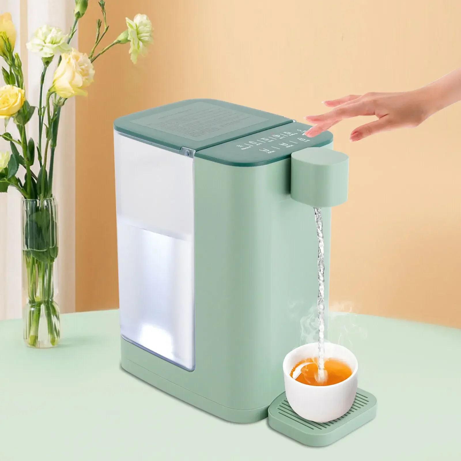 Electric Instant Hot Water Dispenser 1600W Fast Heating 5 Temperature Settings 3L Tank for Home Office Green
Electric Instant Hot Water Dispenser 1600W Fast Heating 5 Temperature Settings 3L Tank for Home Office Green