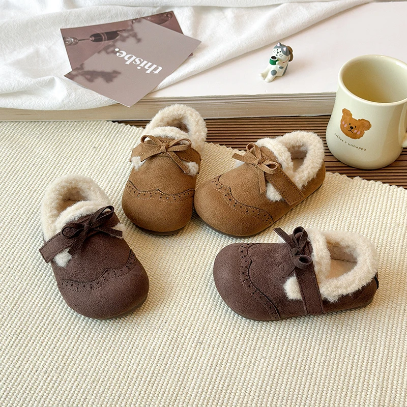 2025 NEW Soft Kid Girls Thick Fur Bowknot Design Flat Shoes Baby Child Leopard Printed Winter Warm Cotton Shoes
2025 NEW Soft Kid Girls Thick Fur Bowknot Design Flat Shoes Baby Child Leopard Printed Winter Warm Cotton Shoes