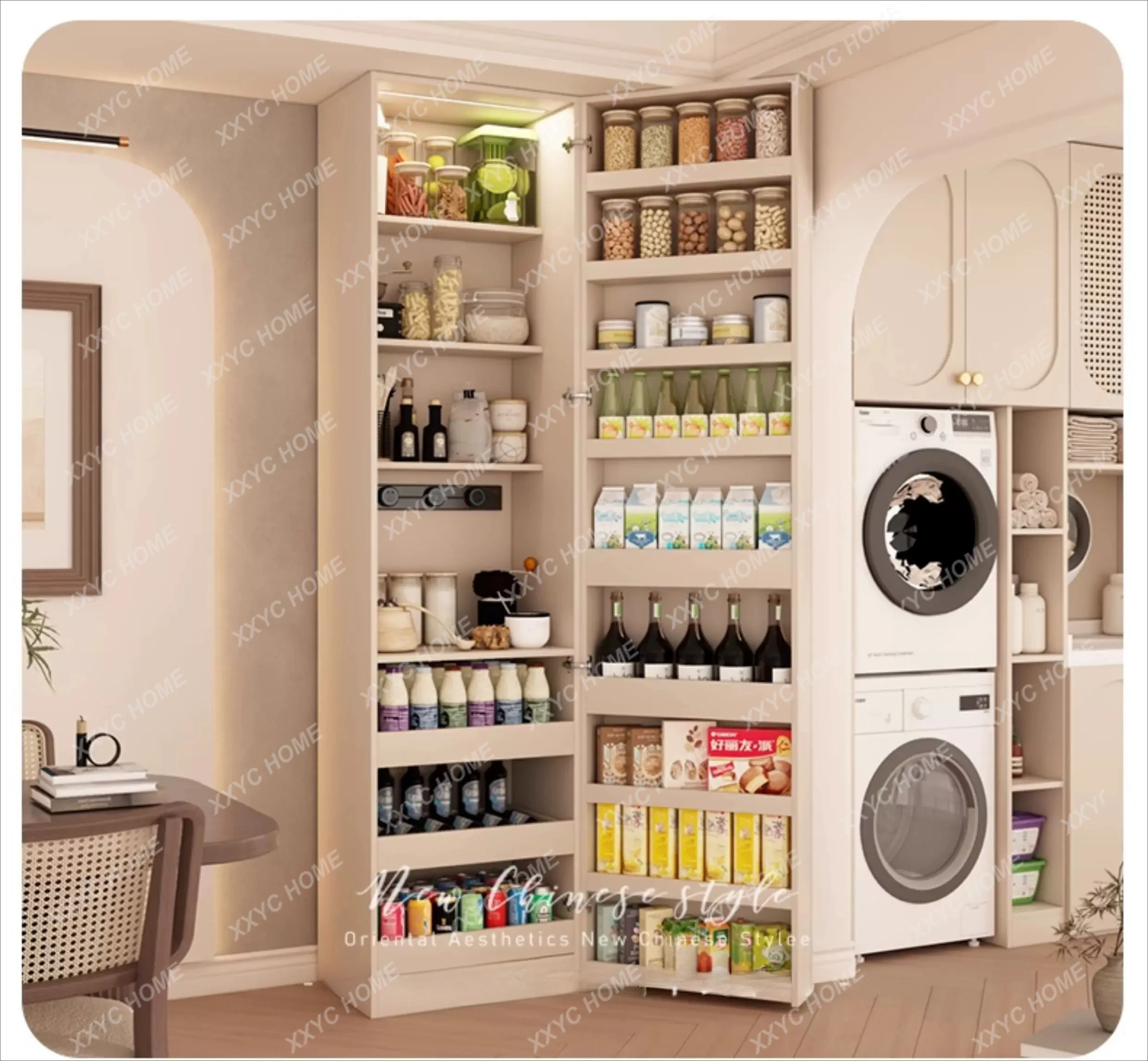 Snack storage cabinet, side cabinet, integrated household living room cabinet against the wall
Snack storage cabinet, side cabinet, integrated household living room cabinet against the wall