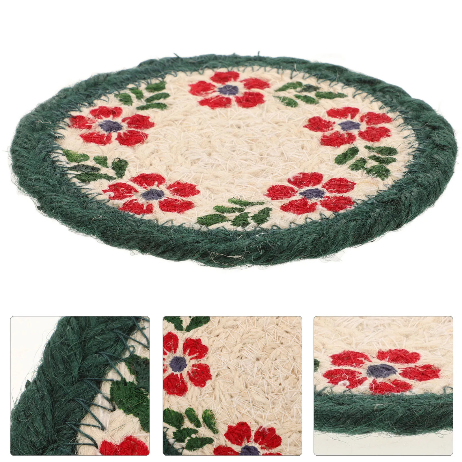 Handwoven Braided Round Shape Placemats Natural Jute Heat-Insulated Kitchen Pot Mat Multi-Function Tabletop Dish Pad Anti-Scald
Handwoven Braided Round Shape Placemats Natural Jute Heat-Insulated Kitchen Pot Mat Multi-Function Tabletop Dish Pad Anti-Scald