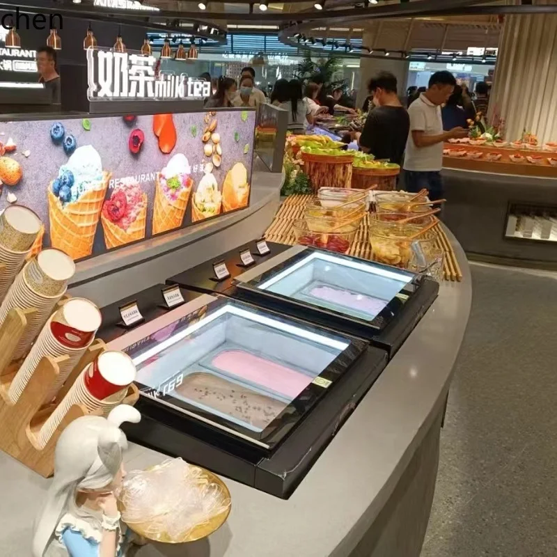 LXC Desktop Ice Cream Display Cabinet Stall Commercial Desktop Fried Yogurt Freezer Digging Ball Hard Ice Cream Cabinet Small
LXC Desktop Ice Cream Display Cabinet Stall Commercial Desktop Fried Yogurt Freezer Digging Ball Hard Ice Cream Cabinet Small