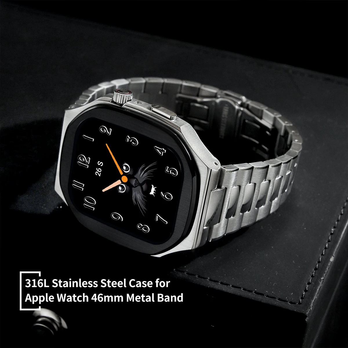 Premium Luxury Stainless Steel Modification Kit for Apple Watch Band 11 46mm Metal Strap Case for Iwatch Series10 46mm Bracelet
Premium Luxury Stainless Steel Modification Kit for Apple Watch Band 11 46mm Metal Strap Case for Iwatch Series10 46mm Bracelet
