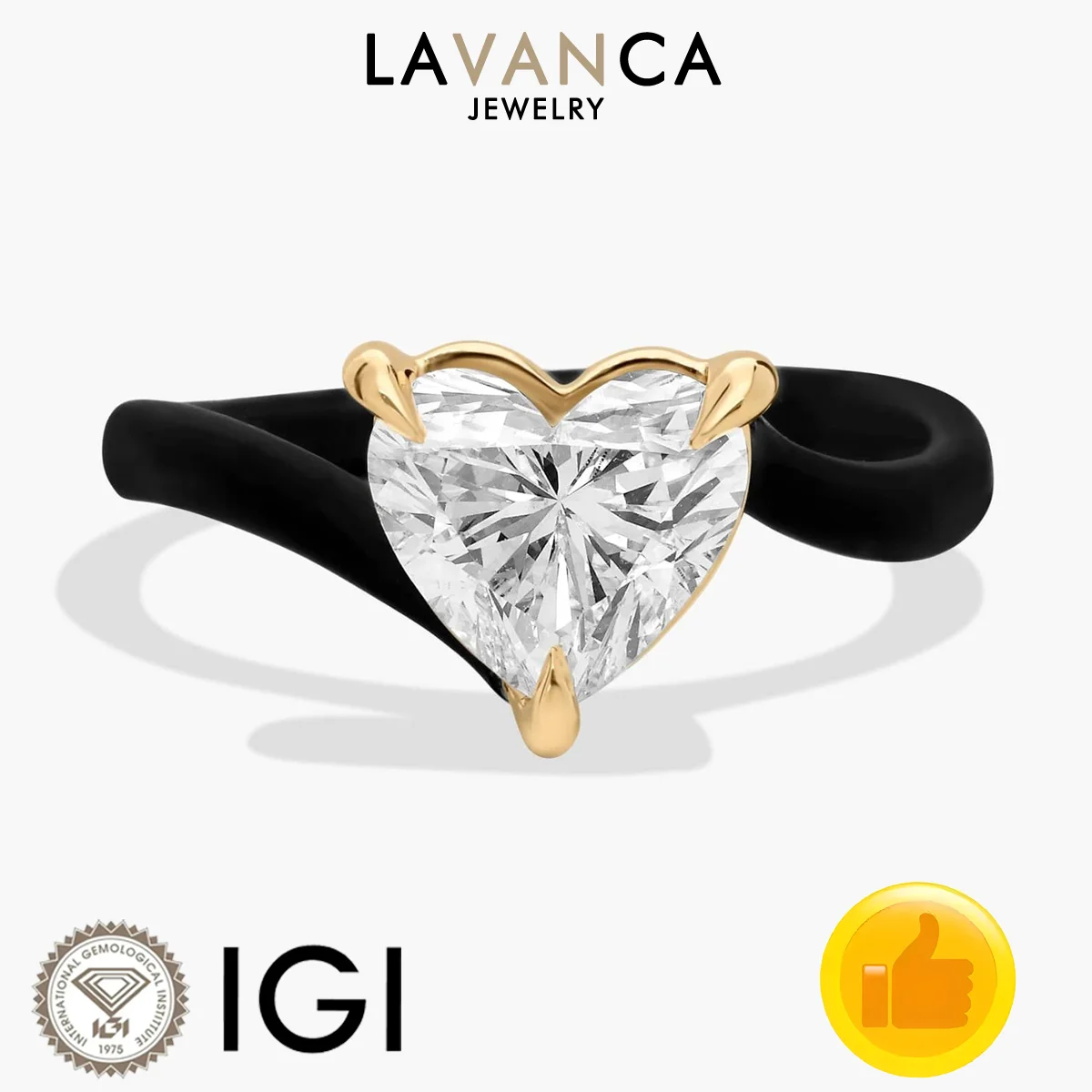 IGI Certified Heart Cut Lab Created Diamond Earrings 9K/14K/18K Yellow/Black Gold Solitaire Engagement Ring Fashion Jewelry
IGI Certified Heart Cut Lab Created Diamond Earrings 9K/14K/18K Yellow/Black Gold Solitaire Engagement Ring Fashion Jewelry