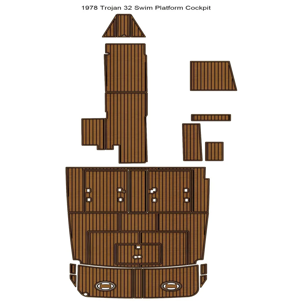 1978, платформа для плавания Trojan 32, лодка для кокпита, EVA, искусственная пена, тиковая палуба, напольный коврик Seadek MarineMat, стиль Gatorstep, самоклеящийся
1978, платформа для плавания Trojan 32, лодка для кокпита, EVA, искусственная пена, тиковая палуба, напольный коврик Seadek MarineMat, стиль Gatorstep, самоклеящийся