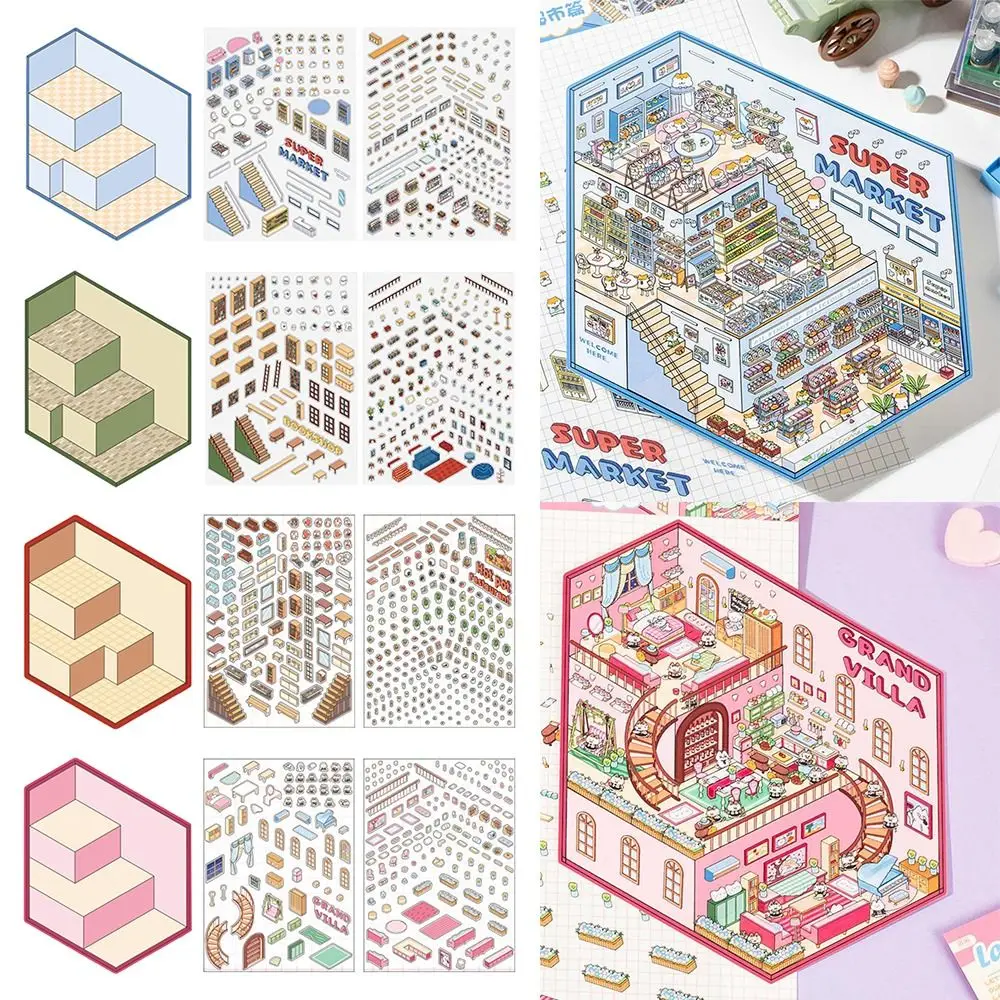 Мультяшные 3D пейзажные наклейки, ПЭТ-альбом для скрапбукинга, миниатюрная наклейка сцены, многоцветная игра, визуальные штабелируемые наклейки для родителей и детей
Мультяшные 3D пейзажные наклейки, ПЭТ-альбом для скрапбукинга, миниатюрная наклейка сцены, многоцветная игра, визуальные штабелируемые наклейки для родителей и детей