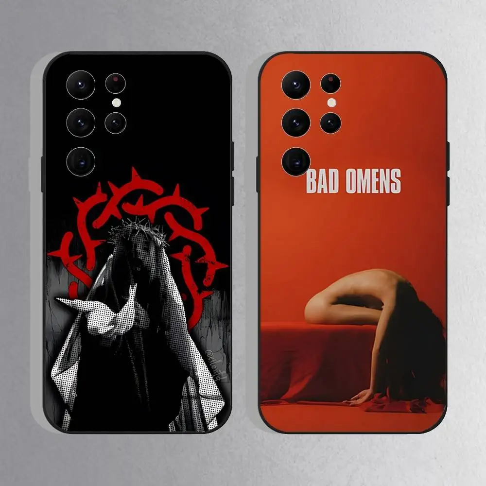 B-Bad Omens Rock Band Phone Case For Samsung S25,S24 Ultra,S20,S30 plus,S22 Plus,S23,Ultra 5G Silicone Black Shell 
B-Bad Omens Rock Band Phone Case For Samsung S25,S24 Ultra,S20,S30 plus,S22 Plus,S23,Ultra 5G Silicone Black Shell