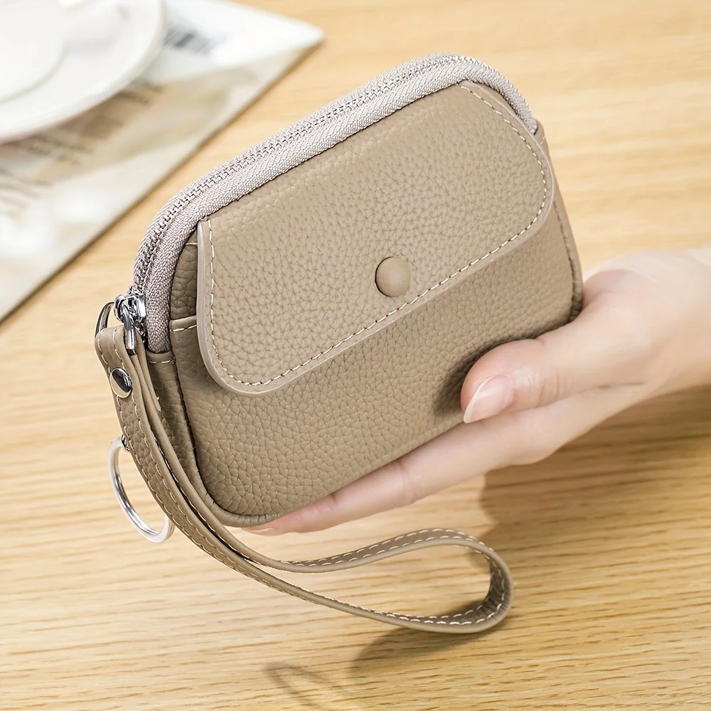 Classic Mini Solid Color Coin Purse, Zipper Portable Coin Purse, Mini Wristlet Bag
Classic Mini Solid Color Coin Purse, Zipper Portable Coin Purse, Mini Wristlet Bag