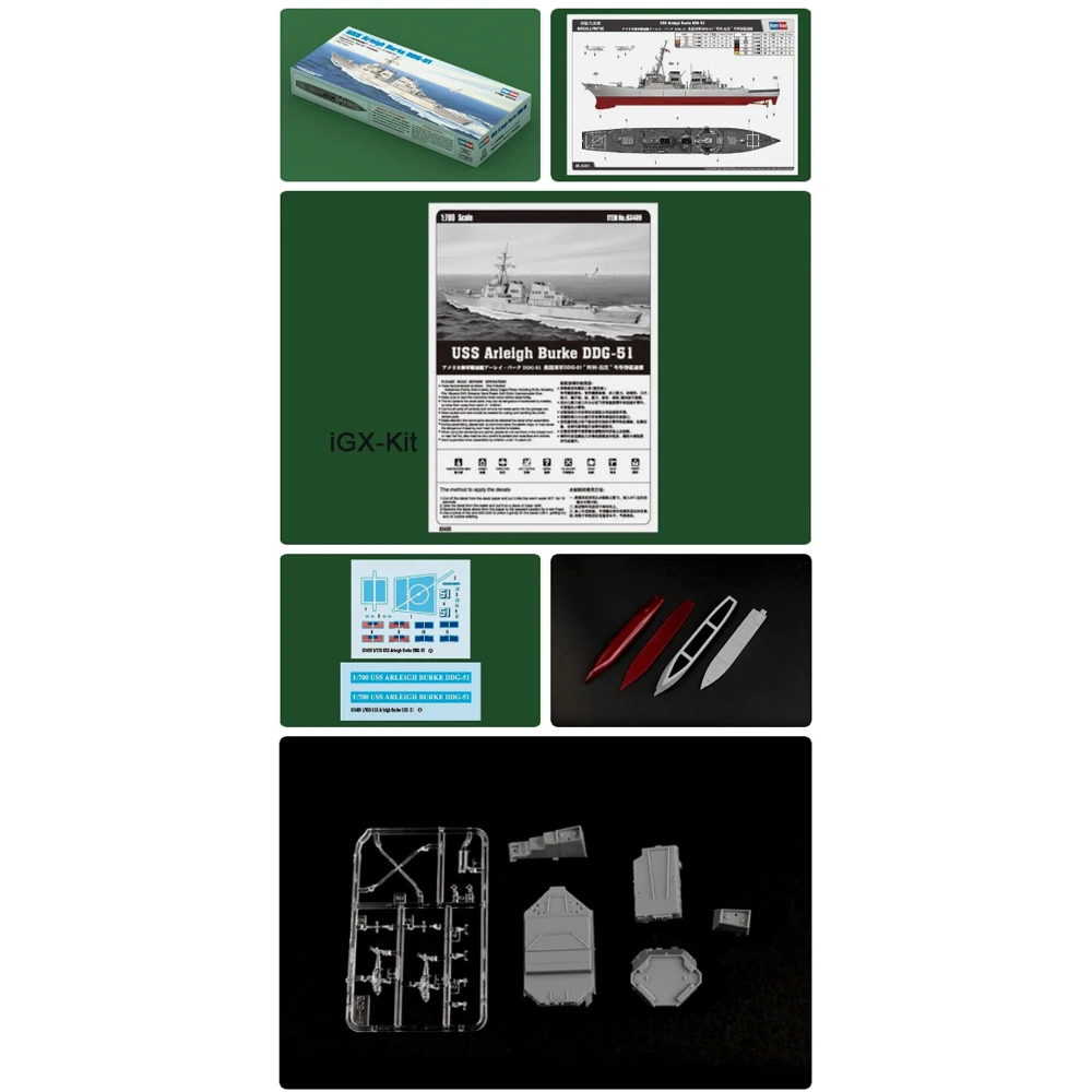 Hobbyboss 83409 1/700 Scale USN Destroyer Arleigh Burke DDG-51 DDG51 Ship Plastic Assembly Building Model Kit
Hobbyboss 83409 1/700 Scale USN Destroyer Arleigh Burke DDG-51 DDG51 Ship Plastic Assembly Building Model Kit