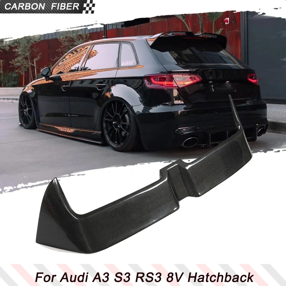 Carbon Fiber Car Rear Roof Spoiler Window Extention Lip for Audi S3 RS3 A3 Type 8V Sline Hatchback 2014-2018 Not fit 2 Door
Carbon Fiber Car Rear Roof Spoiler Window Extention Lip for Audi S3 RS3 A3 Type 8V Sline Hatchback 2014-2018 Not fit 2 Door