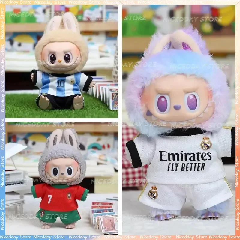 17cm For Labubu Football Size 10 Clothing V1 V2 V3 Labubu Clothing Size Vinyl Pendant Doll Clothing DIY Sportswear Boy Gift Toy
17cm For Labubu Football Size 10 Clothing V1 V2 V3 Labubu Clothing Size Vinyl Pendant Doll Clothing DIY Sportswear Boy Gift Toy